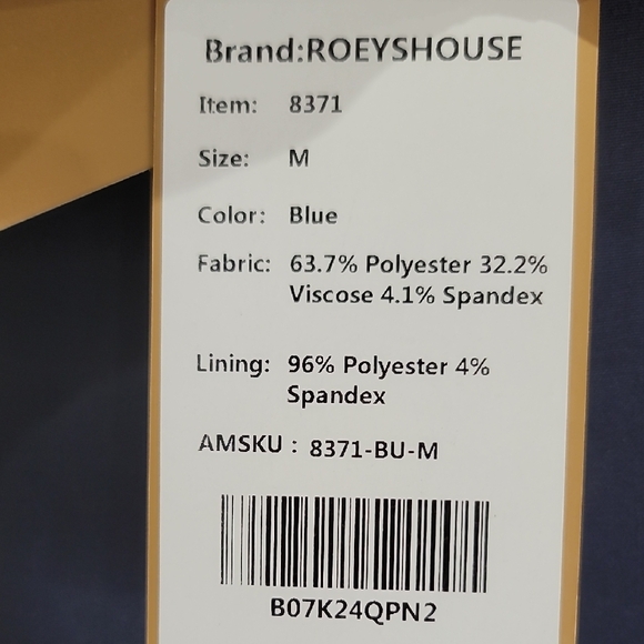 Roeyshouse NWT Elegant Blue Sleeveless Midi Dress - Picture 3 of 7